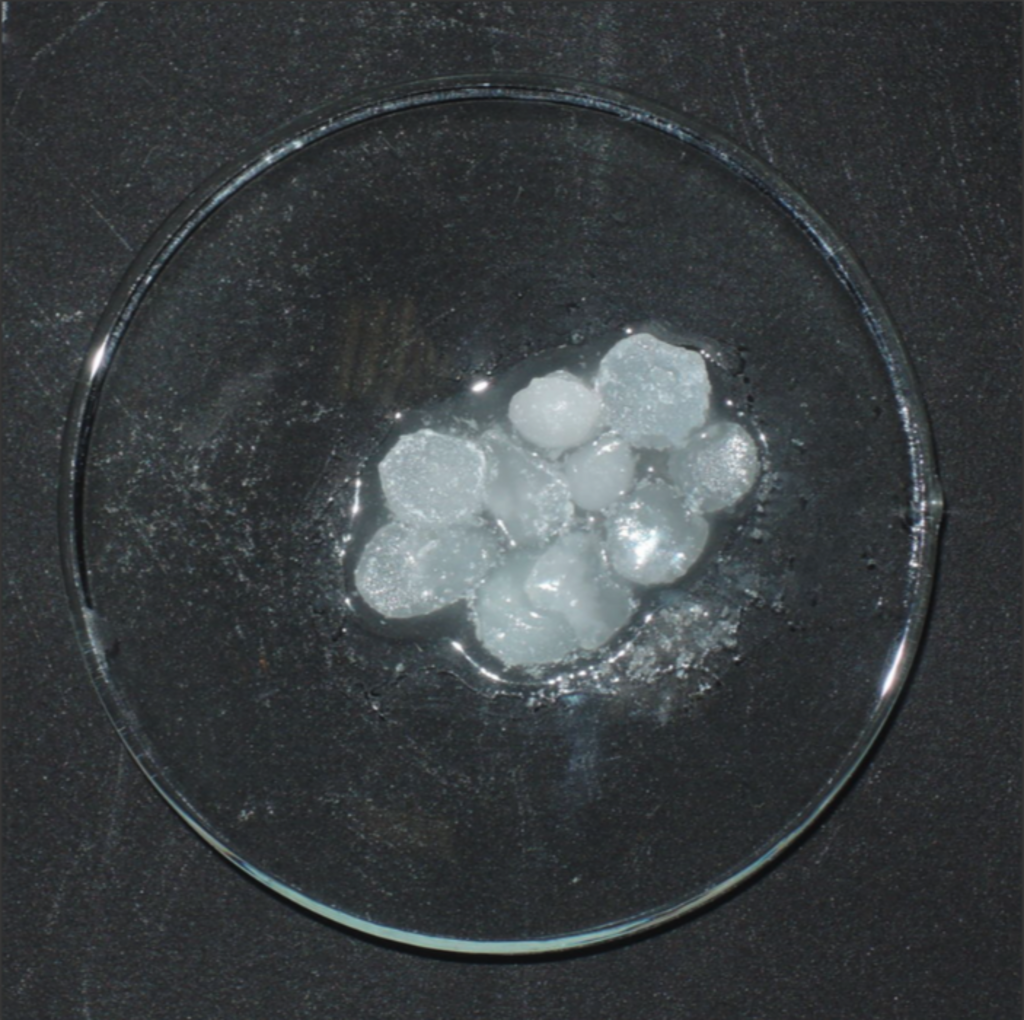 Natriumhydroxid nach 10 Minuten